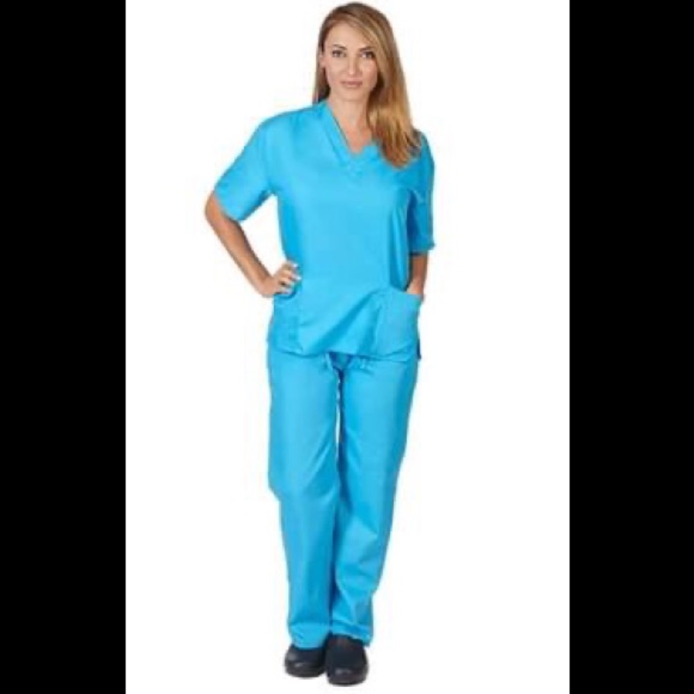 Light Blue Scrub Set